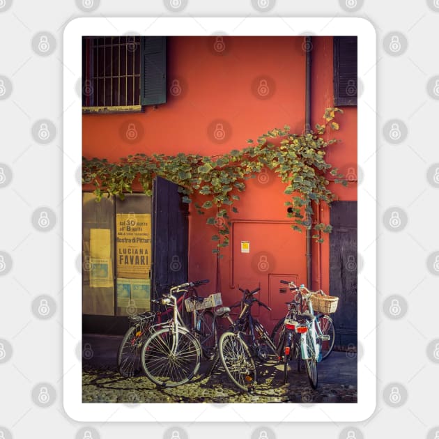 Italian House Bikes Milano Italy Street Sticker TeePublic
